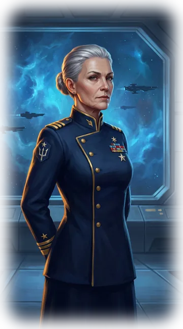 Portrait of Admiral Vane in a navy dress uniform